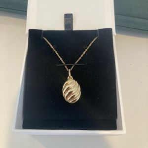 Mejuri Gold Vermeil Croissant Locket, Longer chain
